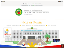 Tablet Screenshot of catanduanes.gov.ph